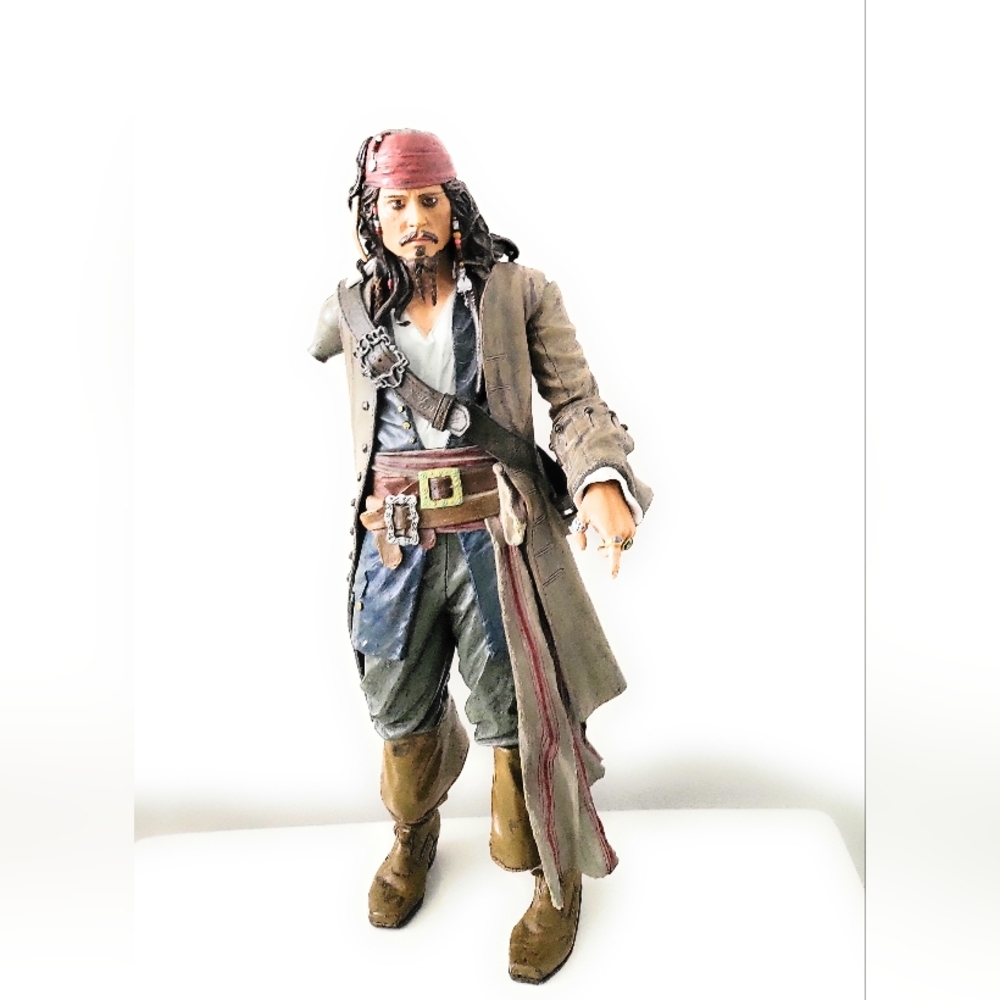 Captain Jack Sparrow Action Figure. Disney Figure. Arm Missing. 15 Inches